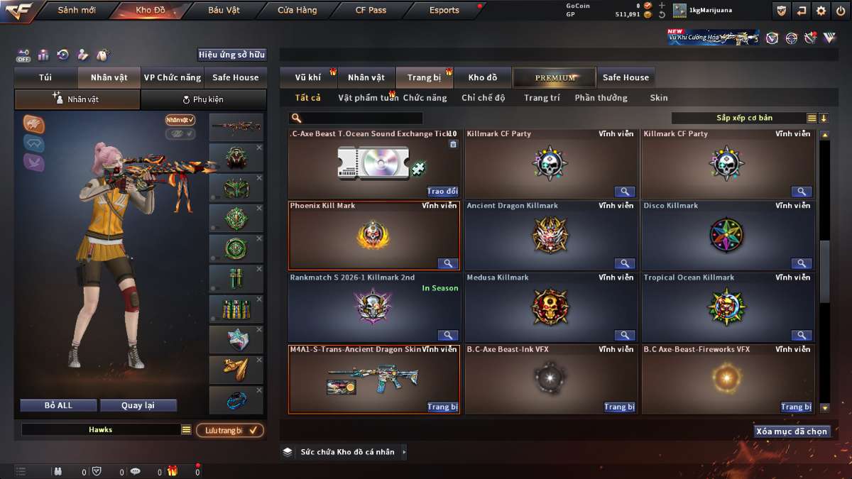 shop acc cf uy tin gia re